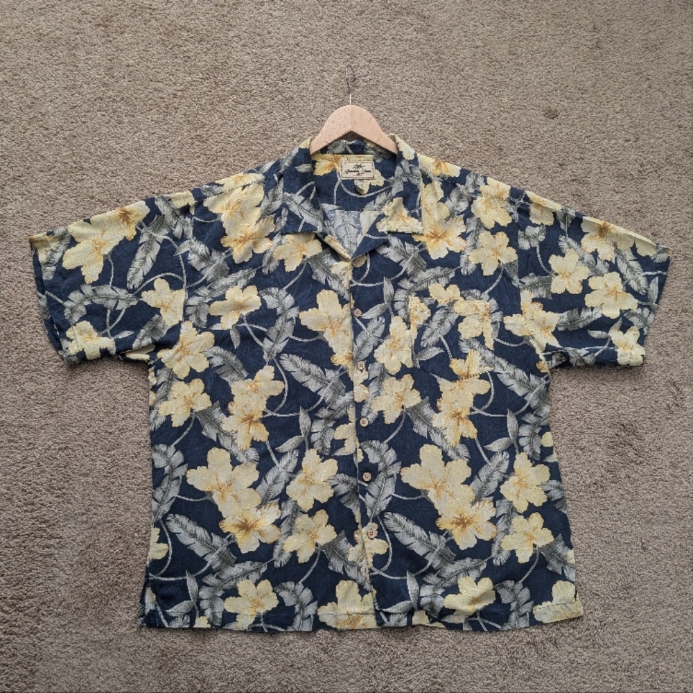Jamaica Jaxx Floral Men's Silk Shirt - XXL